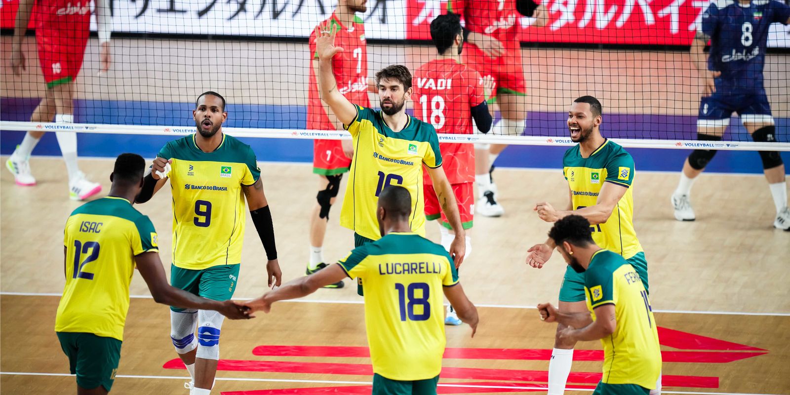 Brasil oscila, mas vence Irã na Liga das Nações de Vôlei Masculino