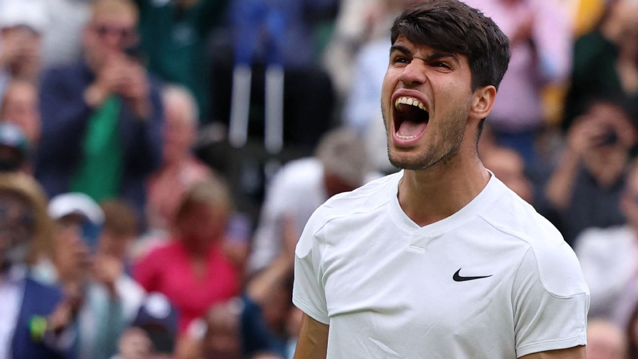 Alcaraz volta a sofrer, mas vence Humbert e avança às quartas em Wimbledon