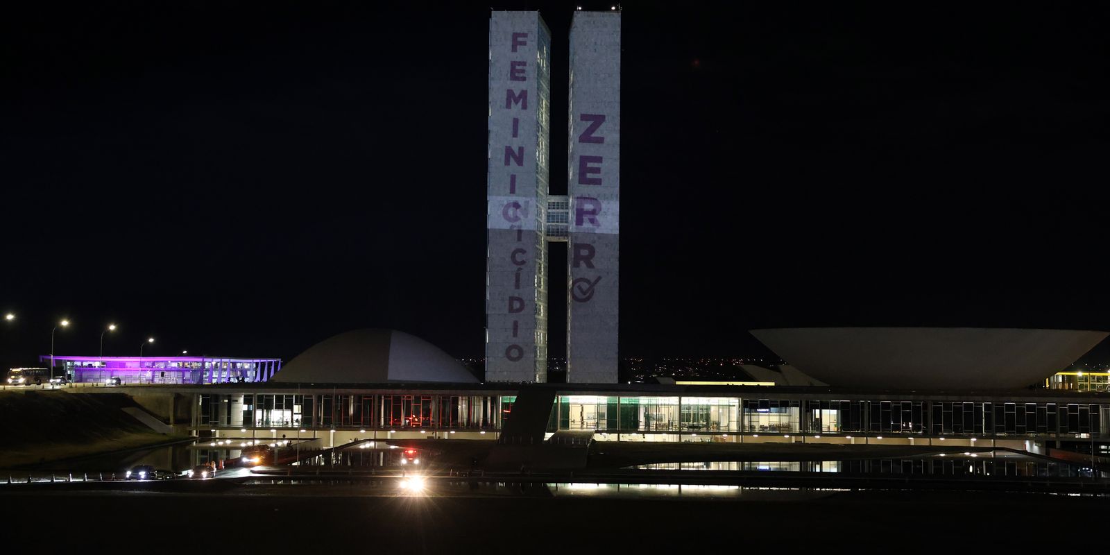 Congresso Nacional tem projeções da campanha pelo Feminicídio Zero