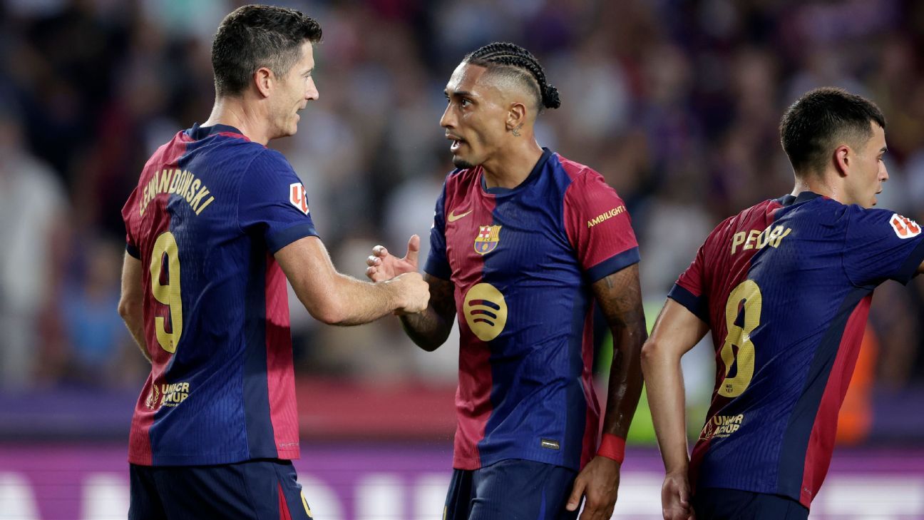 Lewandowski decide, Barcelona vence Bilbao e segue 100% em LALIGA