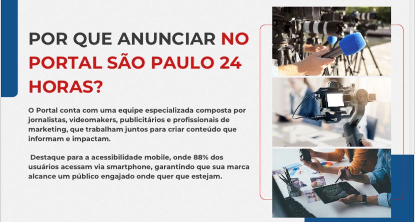 Anuncie no Portal São Paulo 24 Horas e Alavanque Sua Marca e Seu Negócio