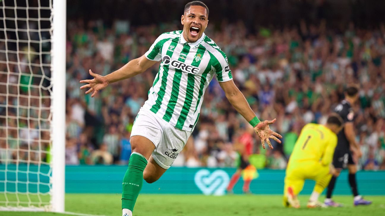 Vitor Roque faz primeiro gol pelo Betis e garante vitória em LALIGA