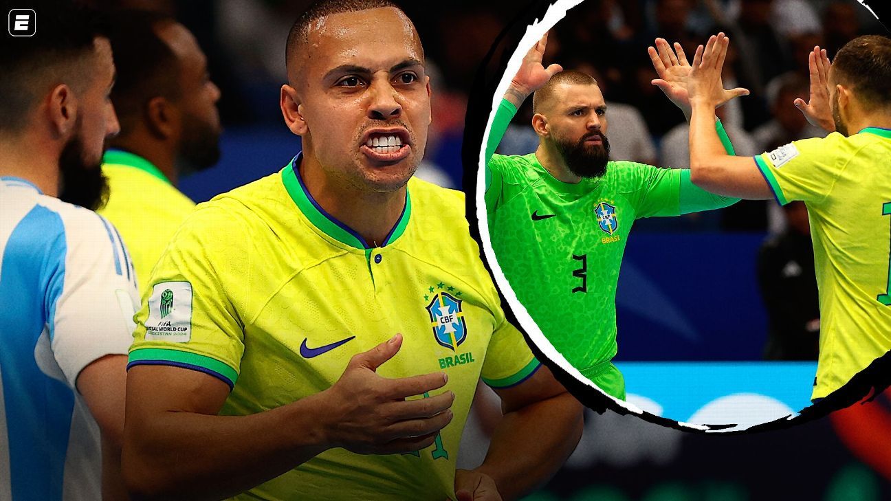 Brasil vence Argentina na final e é hexacampeão da Copa do Mundo de futsal