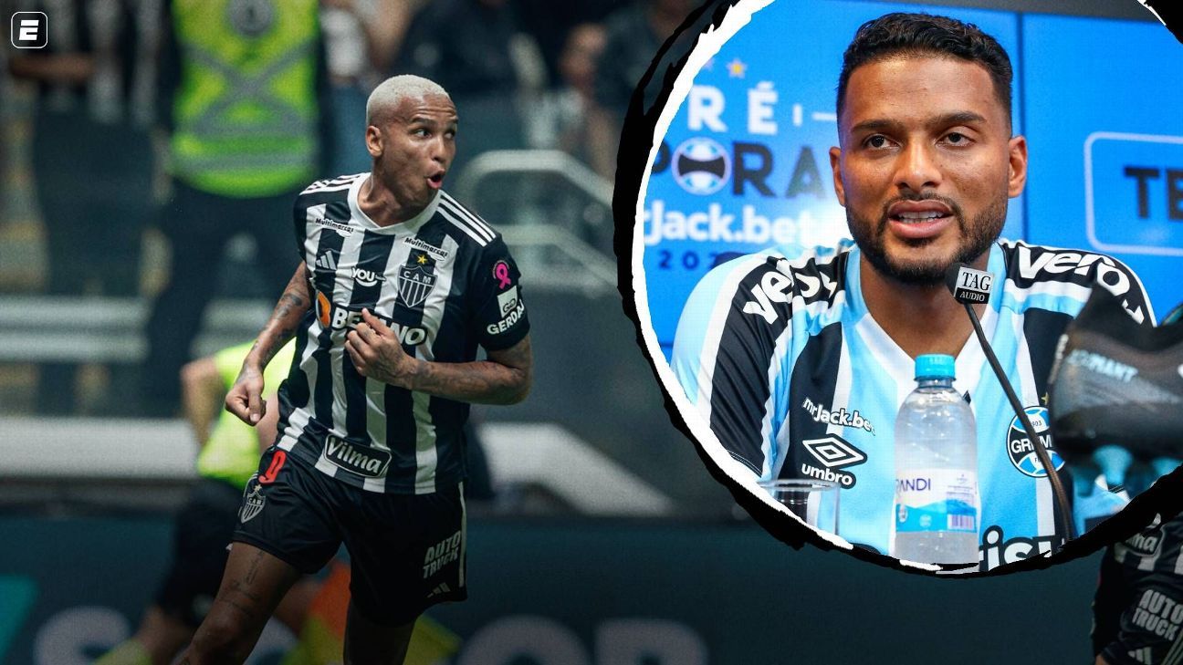 Deyverson leva bronca de Reinaldo em Atlético-MG x Grêmio e responde com ironia