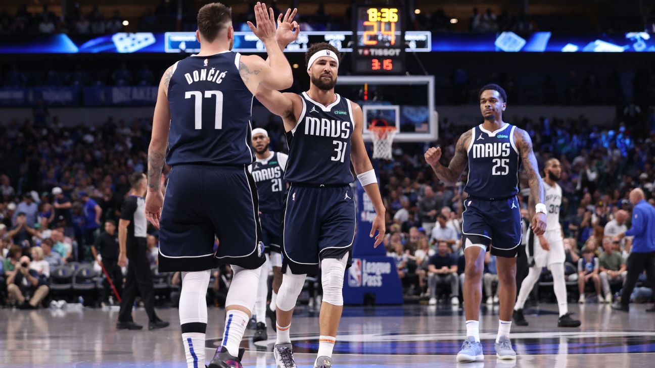 Doncic brilha ao lado de Klay, e Mavericks batem Spurs em estreia na NBA