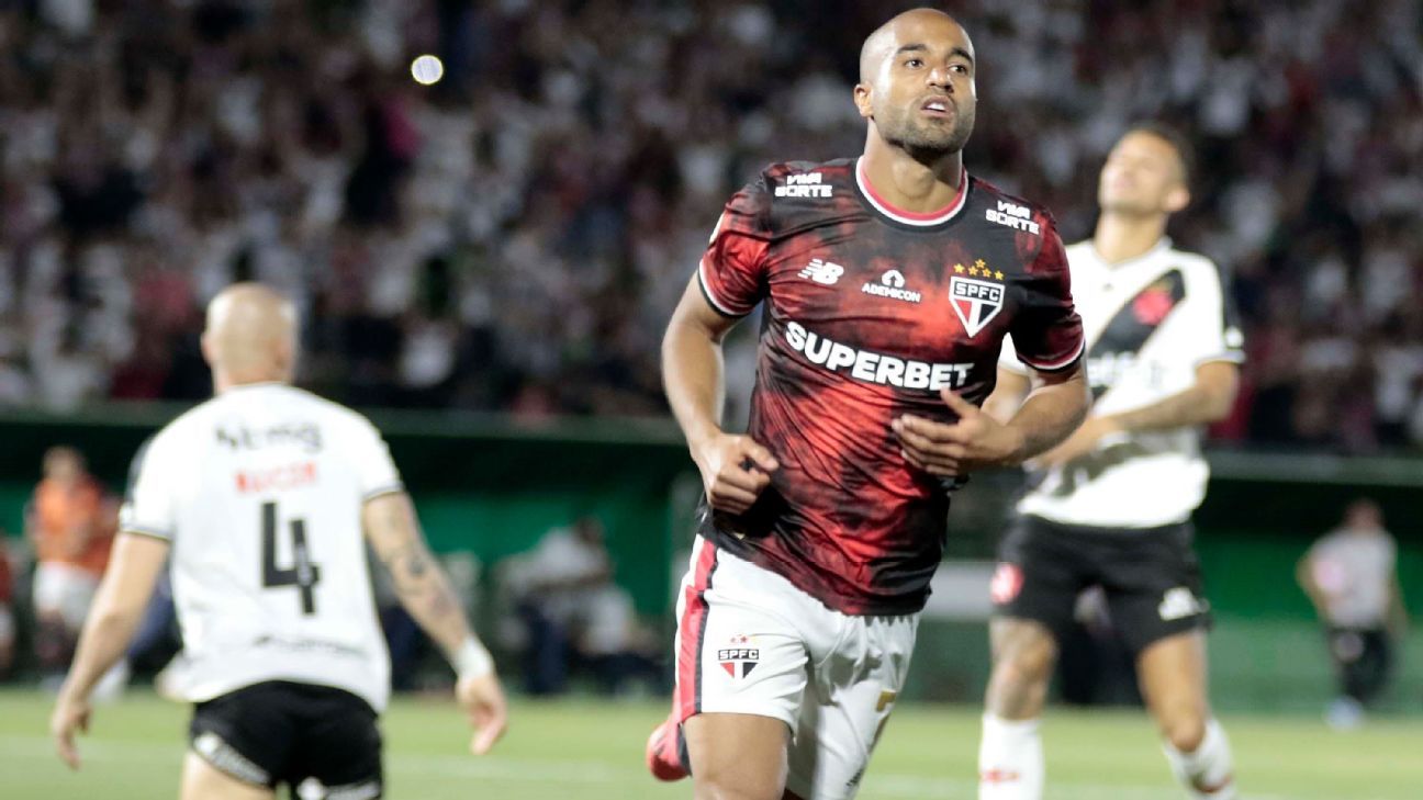 Lucas tem noite inspirada, São Paulo se reabilita no Brasileirão e pressiona Vasco