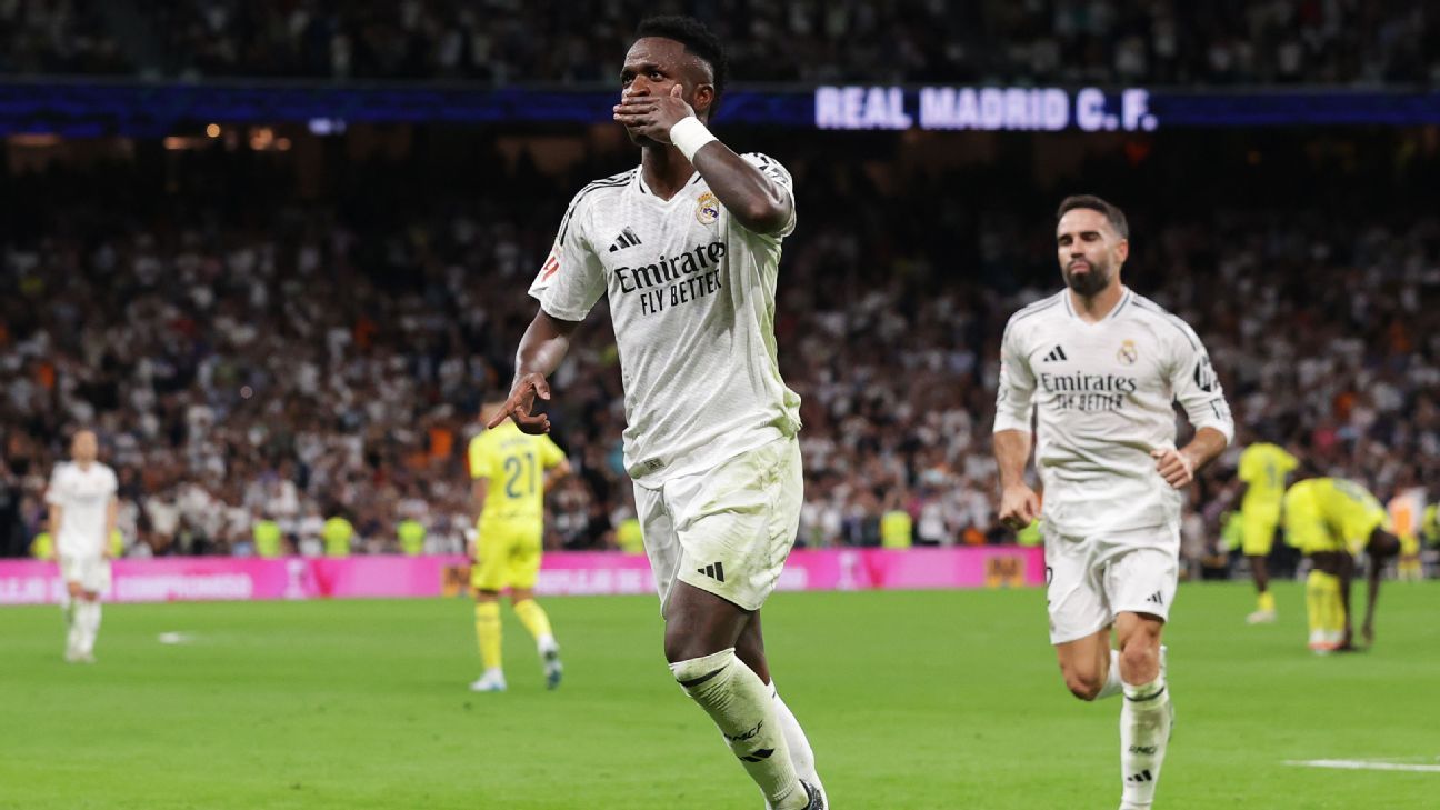 Vinicius Jr. faz golaço e sai com dores, e Real vence Villarreal