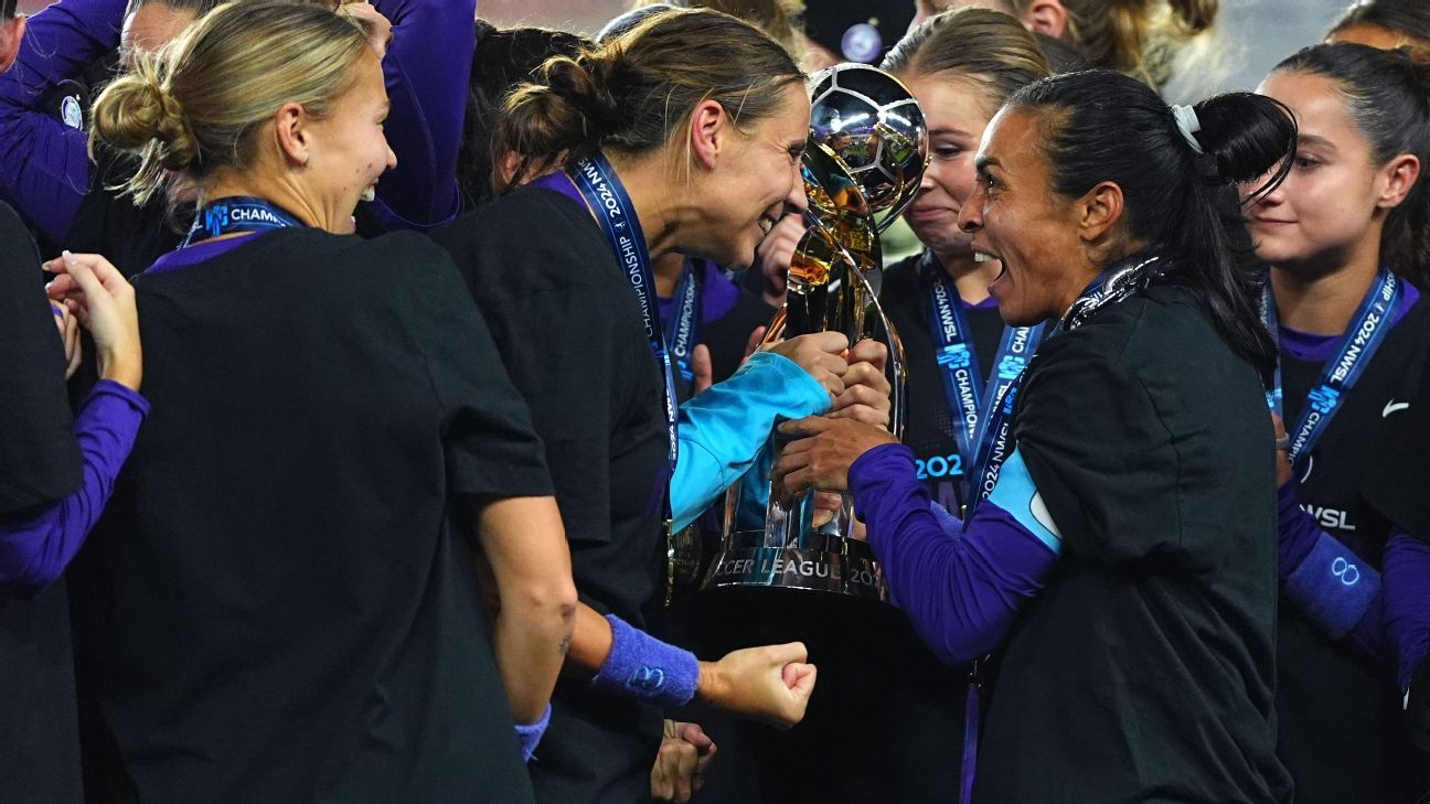 Marta é campeã e conquista título inédito da NWSL com o Orlando Pride