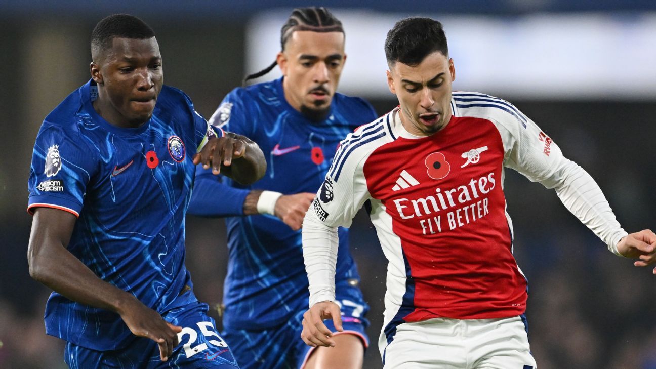 Martinelli marca, mas Chelsea arranca empate com Arsenal em dérbi quente