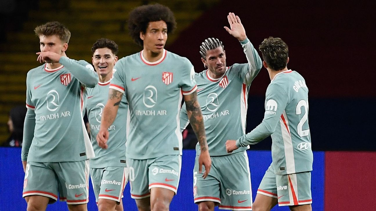Atlético sobre o Barcelona vira nos últimos minutos e assume o topo