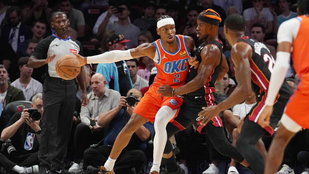 Jalen Williams castiga da meia distância, Butler se machuca, e Thunder vence o Heat