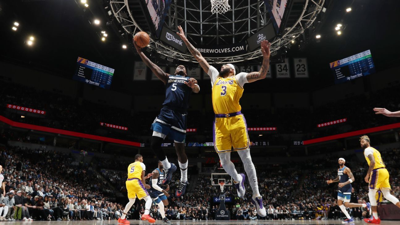 Timberwolves aproveitam ausência de Lebron e castigam erros dos Lakers na NBA