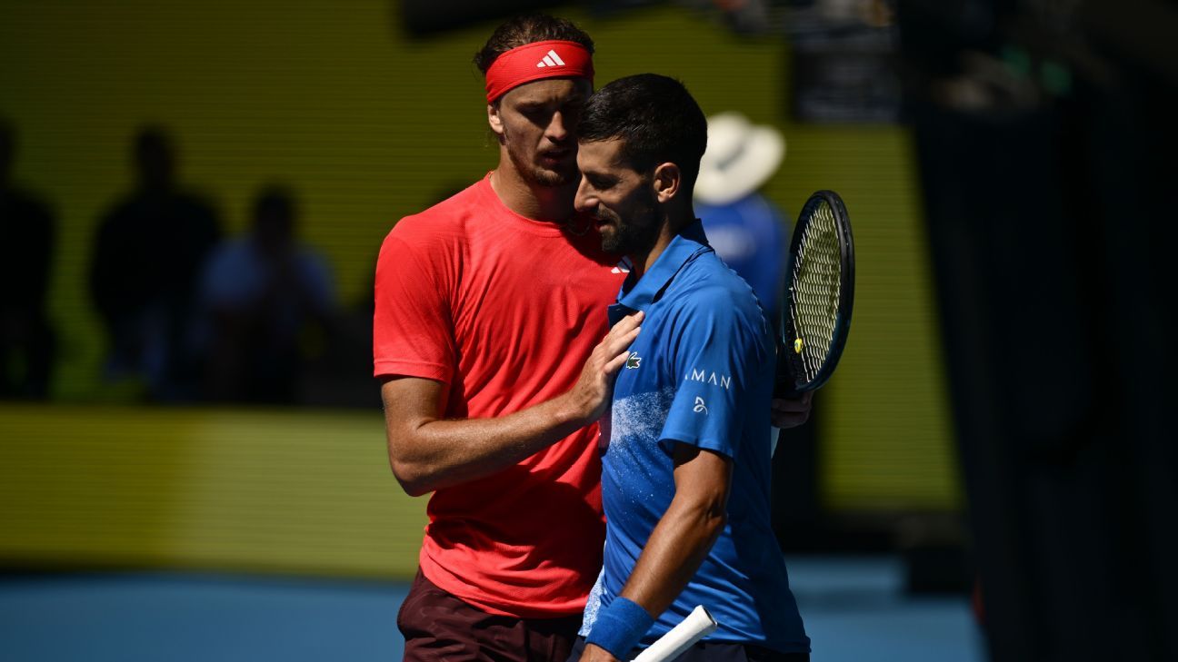 Djokovic abandona semifinal, e Zverev vai à final do Australian Open
