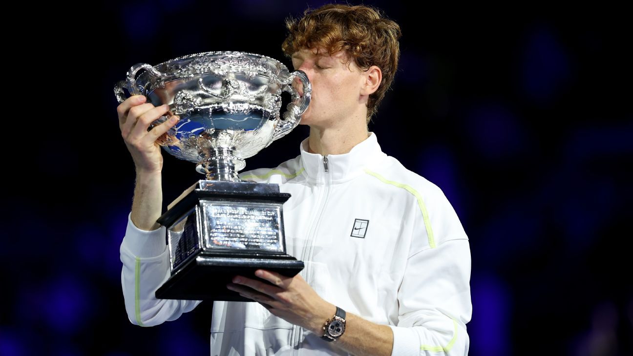 Sinner é bicampeão do Australian Open após derrotar Zverev na final e repete feito de Djokovic