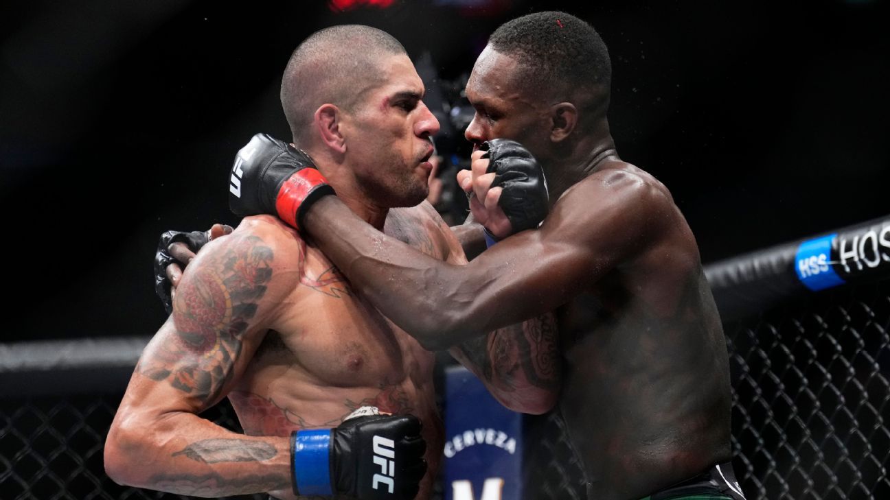 Conversa ‘ao pé do ouvido’ de Poatan com Adesanya no UFC 312 revela possível parceria