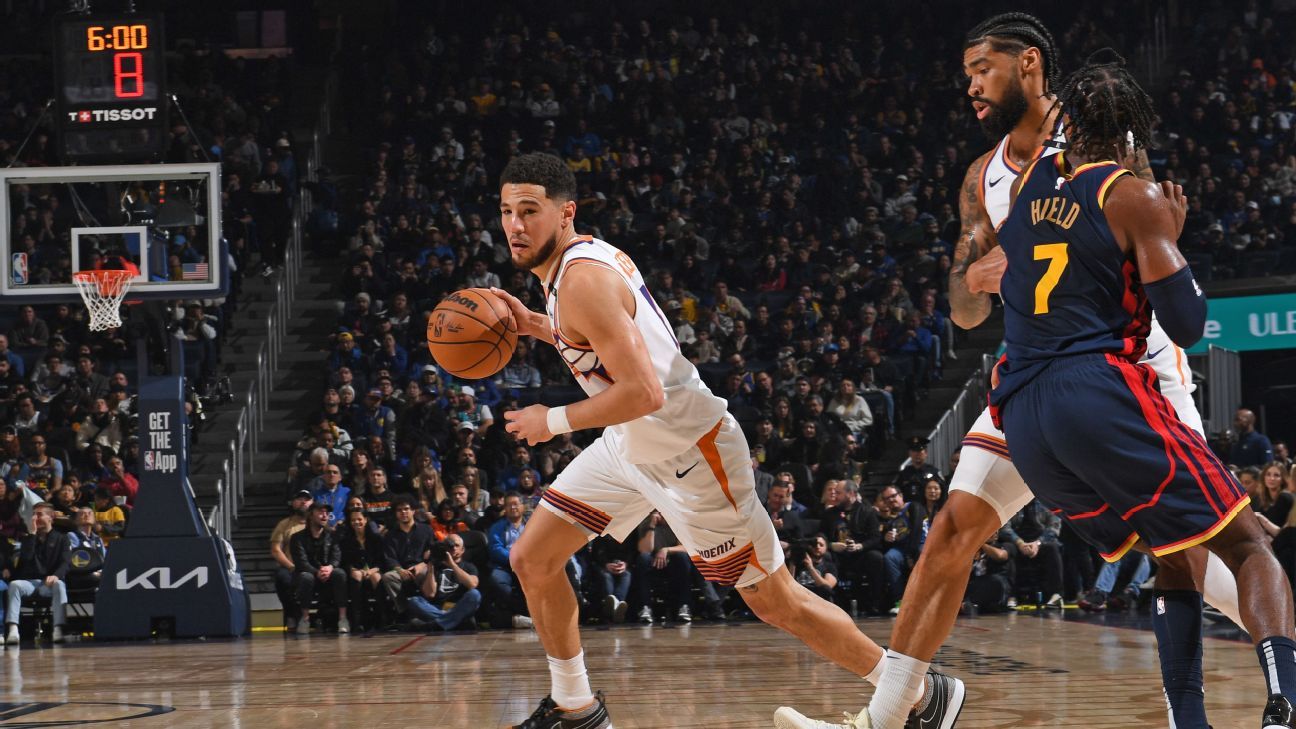 Suns vencem Warriors em noite com brilho de Booker