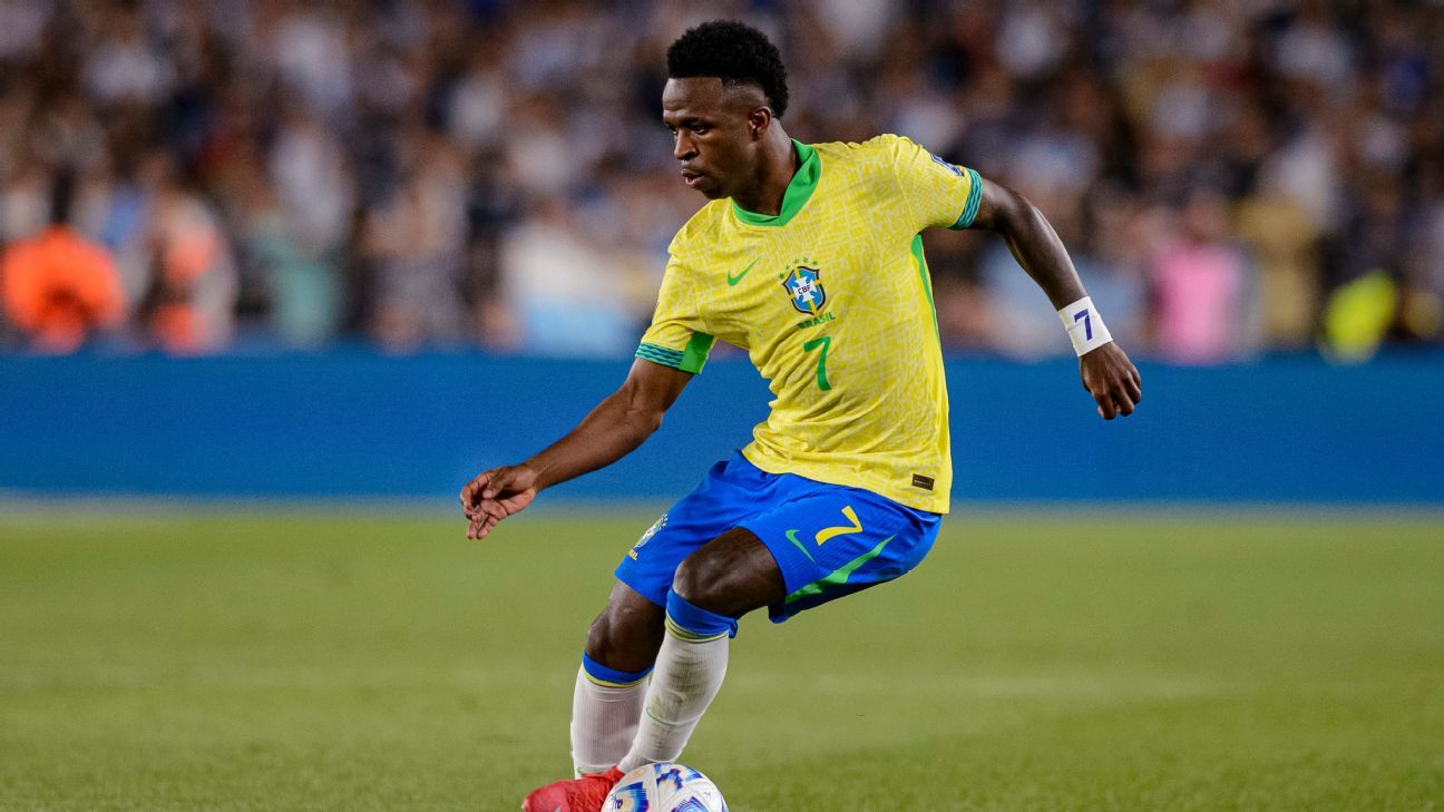 Vinicius Jr. cobra reflexão: ‘Já joguei Copa e não quero perder outra’