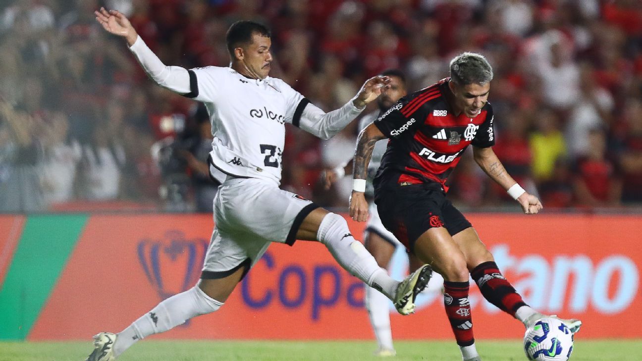 joia de 17 anos decide, e Flamengo larga na frente do Botafogo-PB na Copa do Brasil