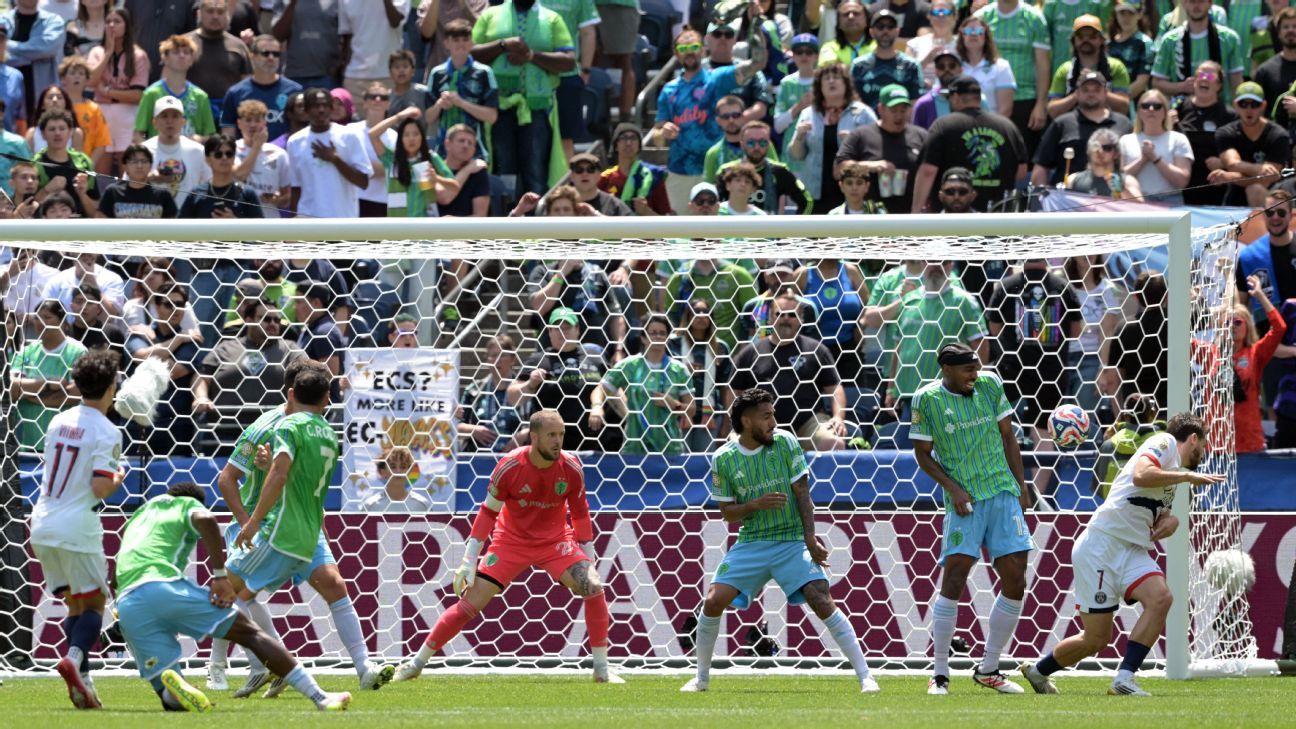 PSG vence Seattle Sounders em marcha lenta e deve fugir do Palmeiras no Mundial