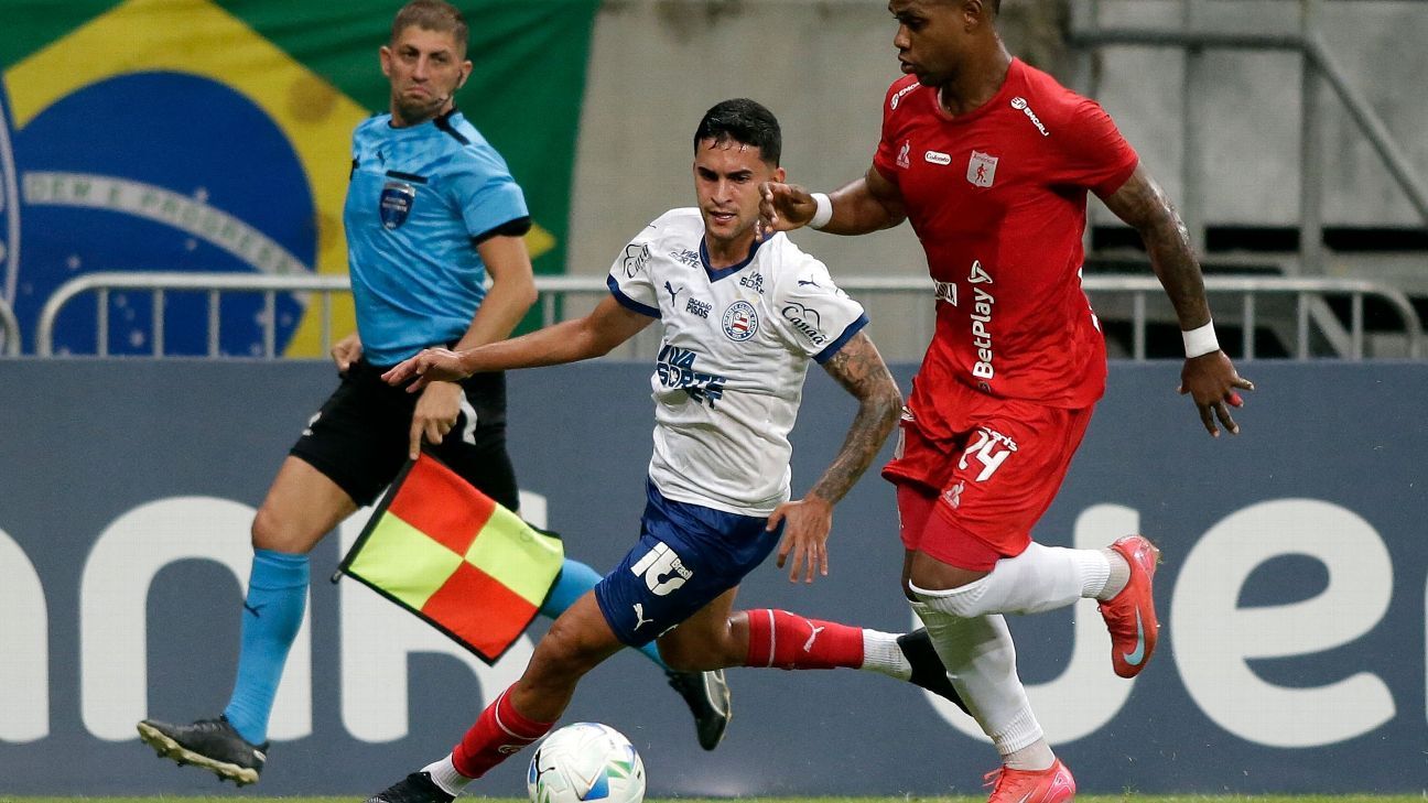 Bahia empata com América de Cali e vai pressionado para decidir vaga na Sul-Americana