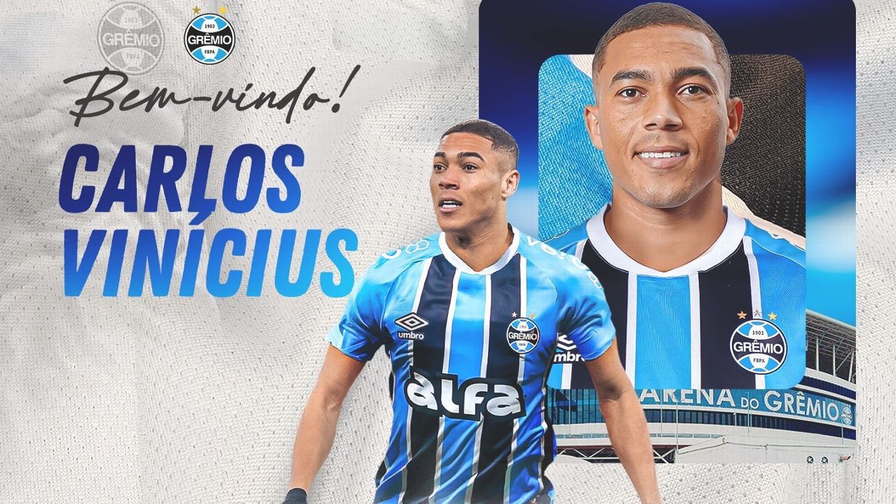 Grêmio anuncia contratação de Carlos Vinícius, ex-Tottenham