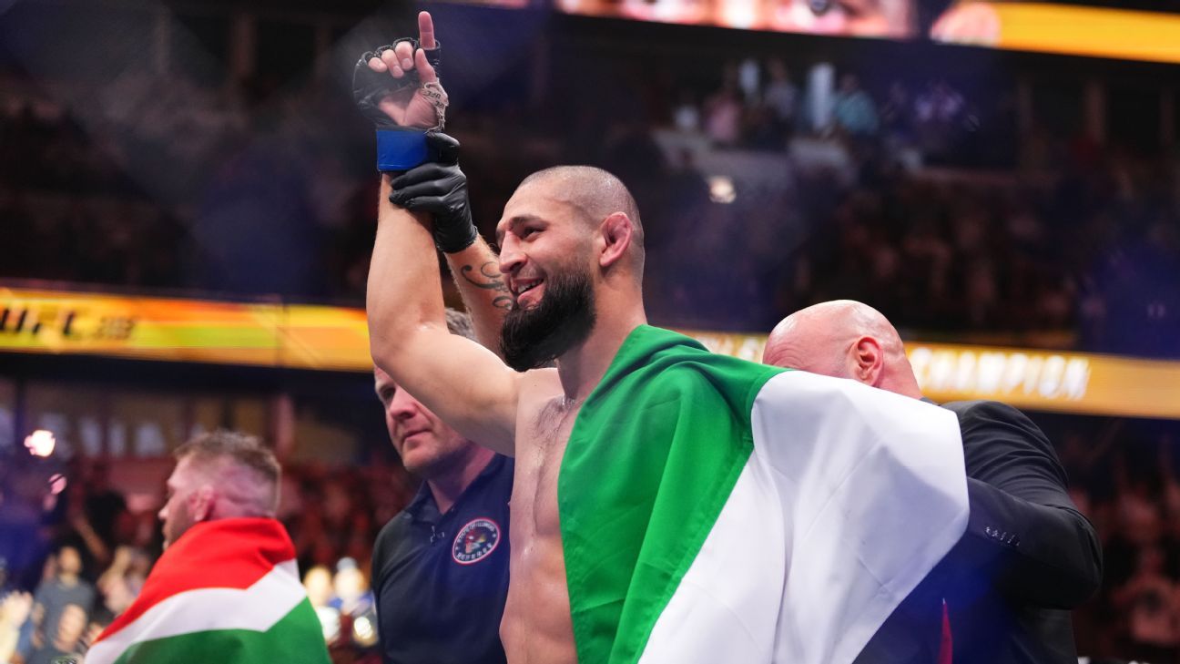 Chimaev atropela Du Plessis e é campeão com ‘maior surra’ da história do UFC