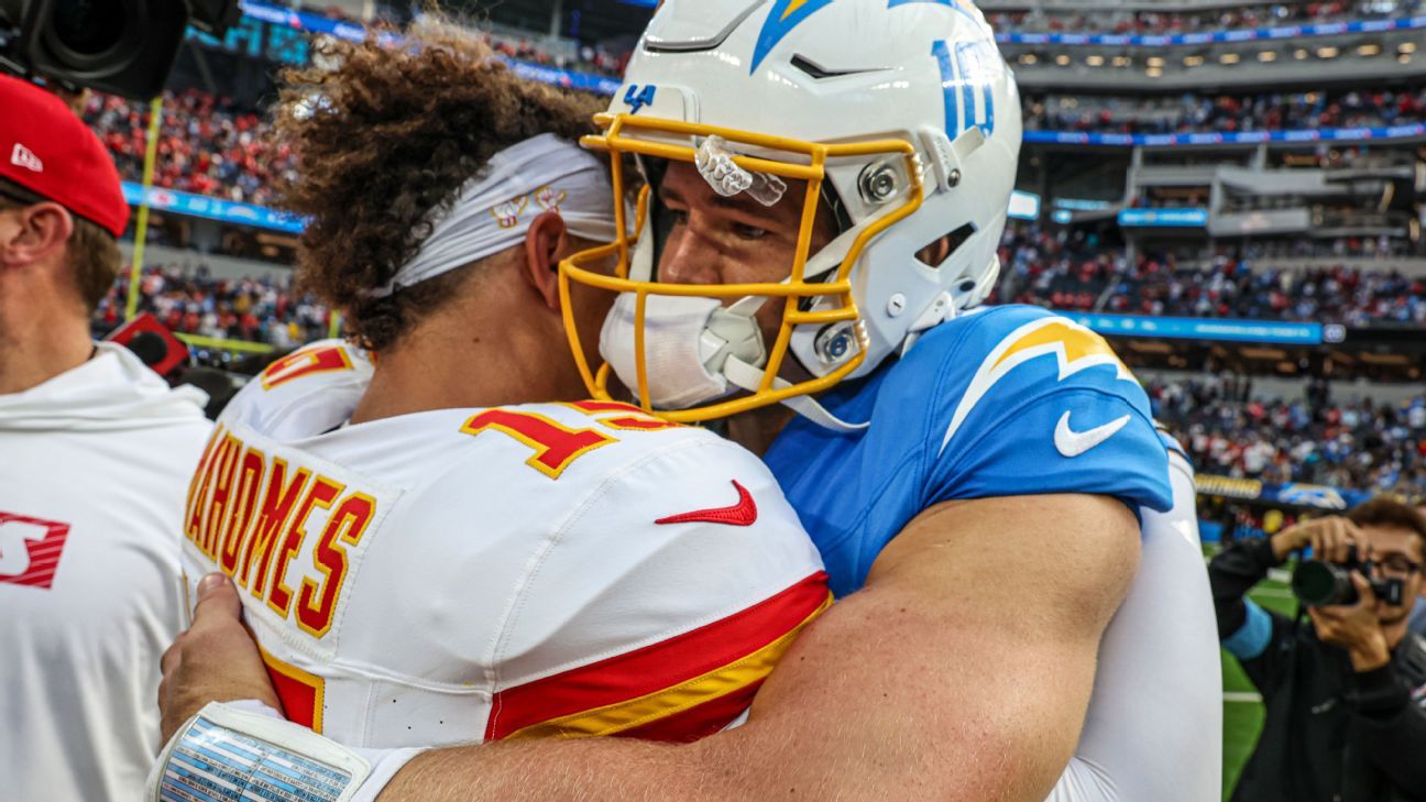 Chargers x Chiefs terá oito dos 100 melhores jogadores da NFL