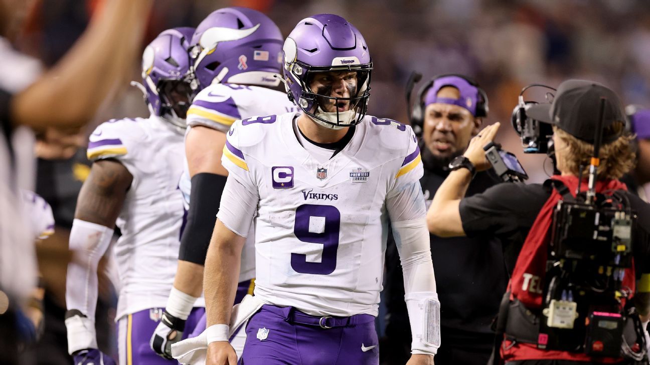 Vikings viram sobre os Bears em noite do estreante JJ McCarthy
