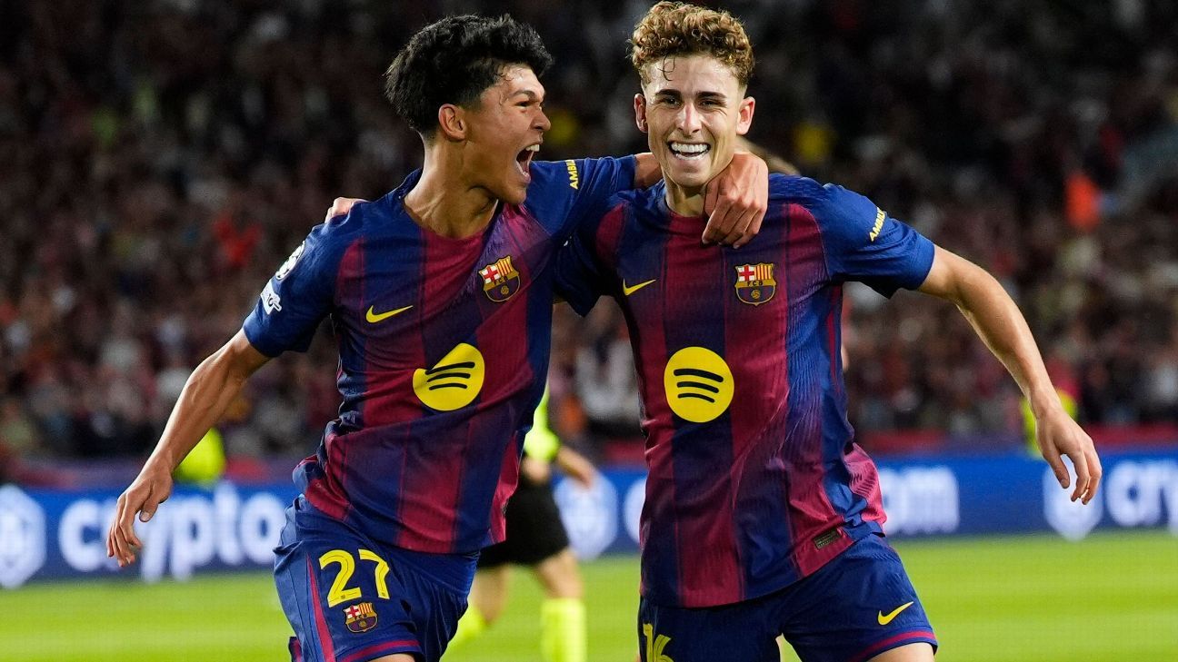 ‘Molecada’ brilha, Barcelona atropela Olympiacos na Champions e embala de vez para El Clásico