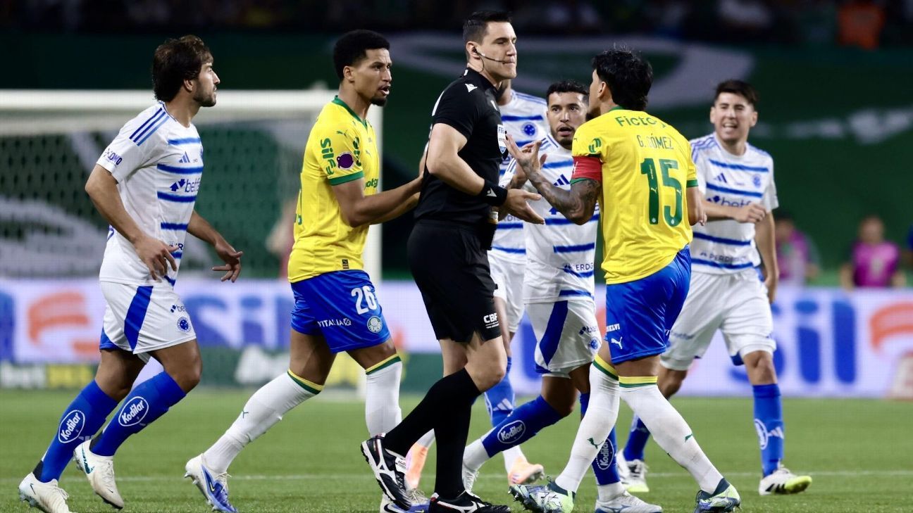 Palmeiras x Cruzeiro: CBF não vê erro da arbitragem em lance de Gómez e considera rodada ‘limpa’