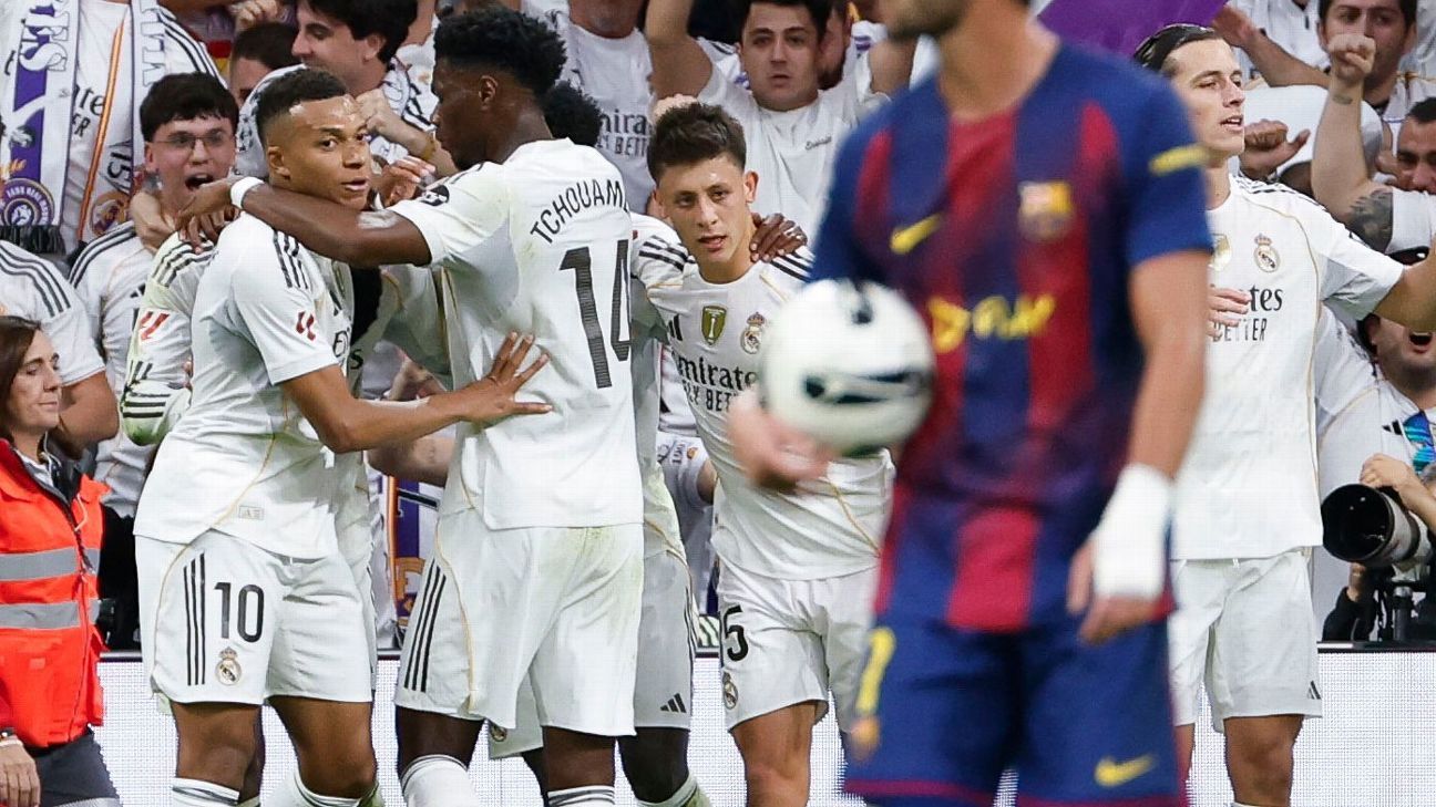 Real Madrid vence Barcelona em El Clásico de tirar o fôlego e dispara na liderança; Vinicius Jr. se revolta com substituição e sai xingando