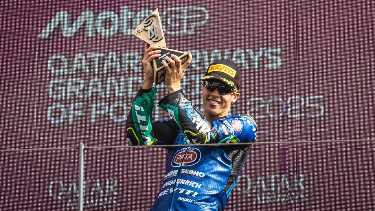 Diogo Moreira é campeão da Moto2 e dá título inédito ao Brasil