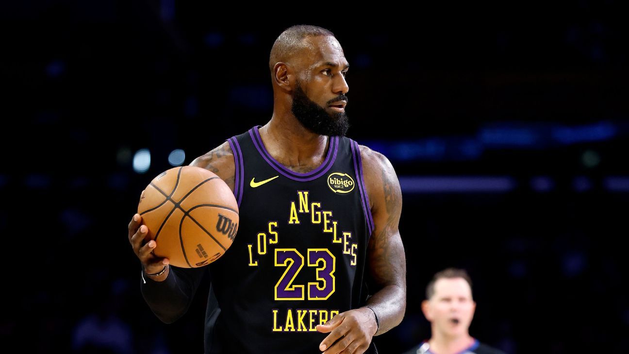 LeBron James estreia na temporada, quebra recordes, e Lakers vencem o Jazz