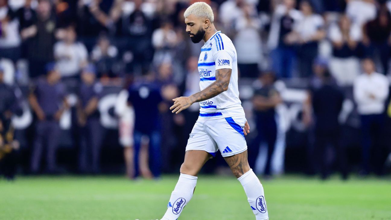 A postagem de Gabigol após errar pênalti que colocaria Cruzeiro na final da Copa do Brasil