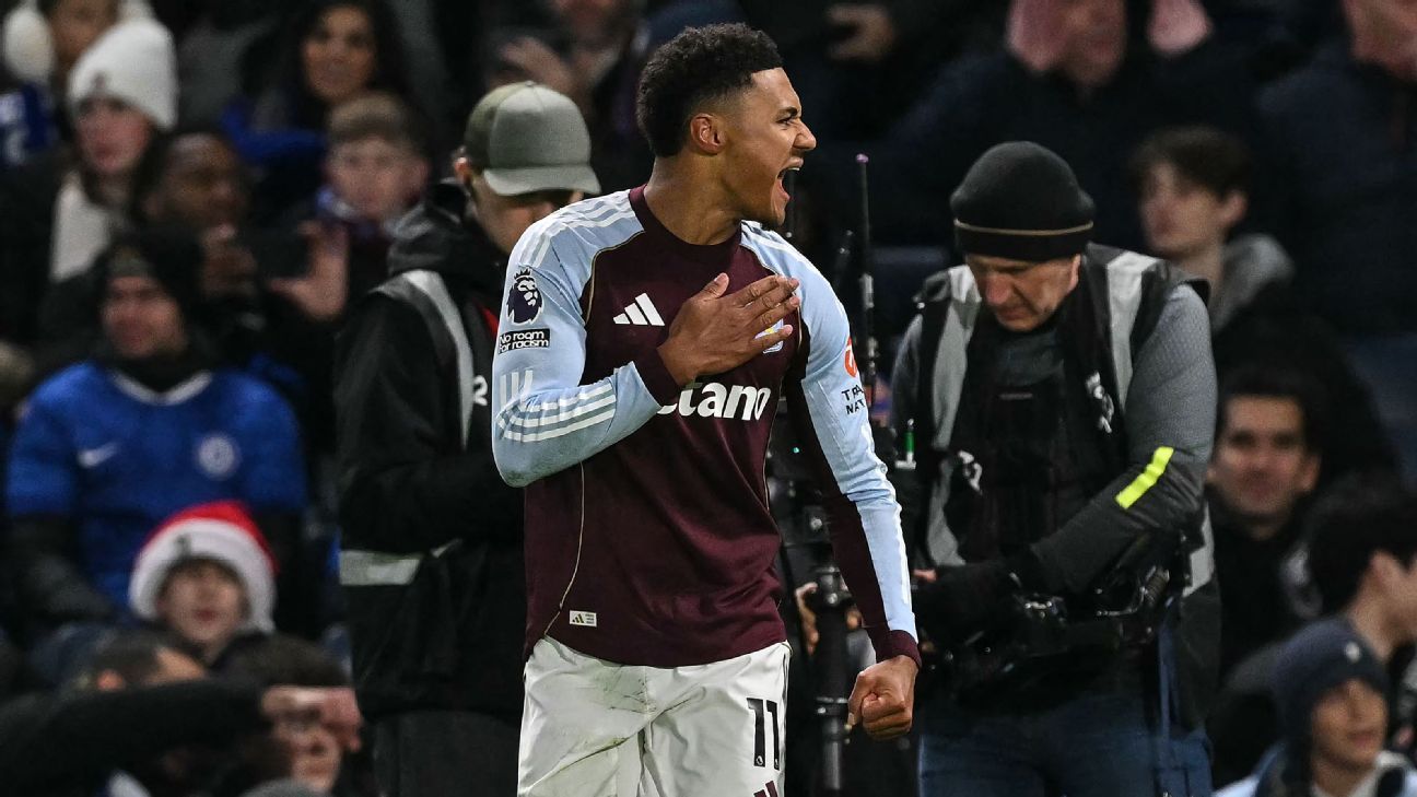 Aston Villa vira sobre o Chelsea, vence a 11ª partida seguida e iguala recorde que dura 111 anos