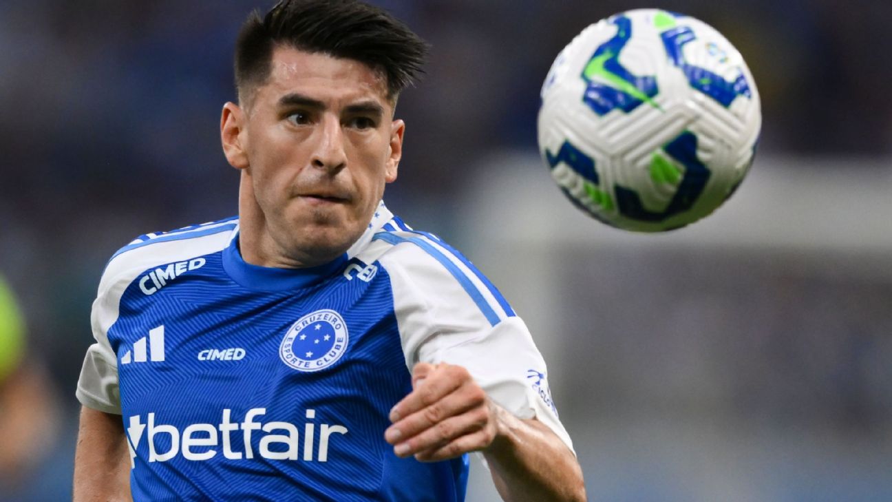 Cruzeiro confirma lesão ligamentar, e Villalba vira desfalque para ‘decisão’ contra Corinthians na Copa do Brasil