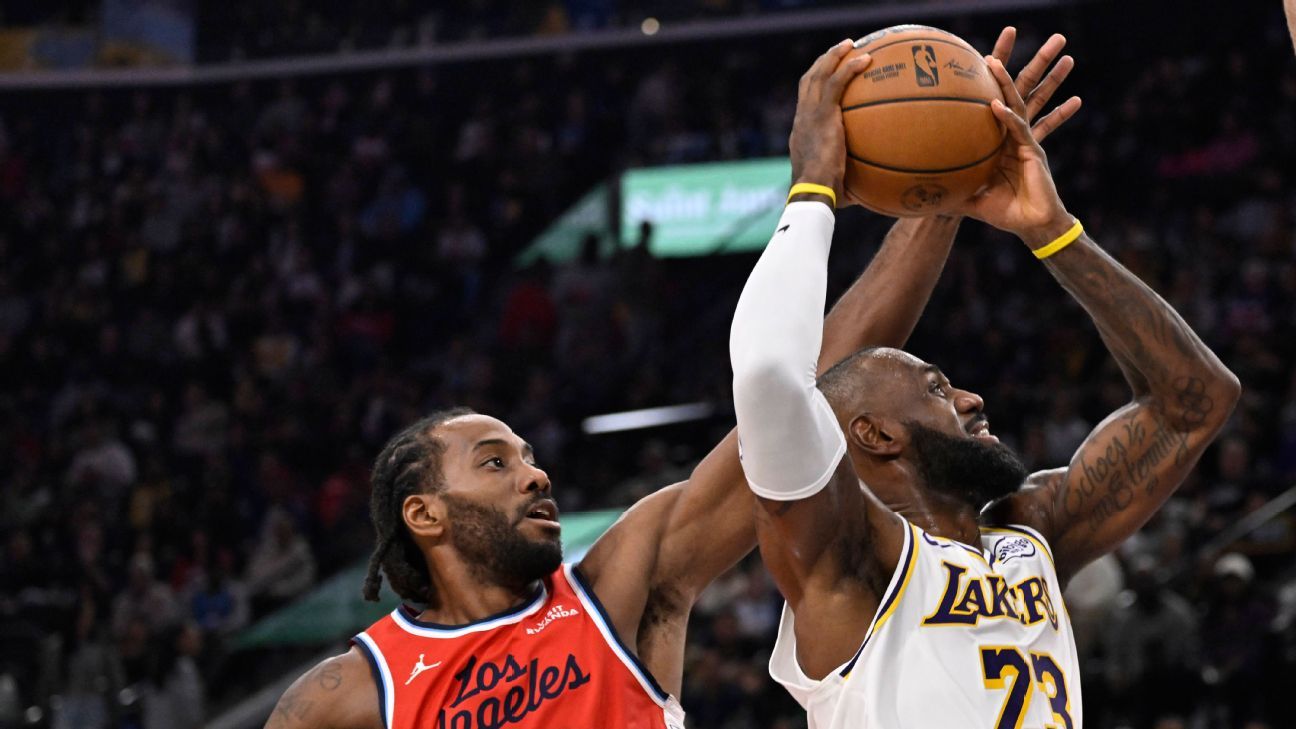 Doncic se machuca, LeBron faz 36 pontos, mas Clippers vencem os Lakers e deixam a lanterna da Conferência Oeste