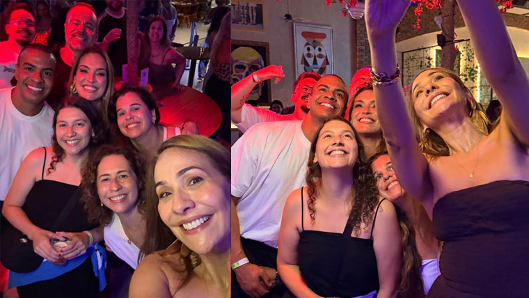 Maria Beltrão, Thiago Oliveira e Talitha Morete caem no samba Thiago Còrdeiro