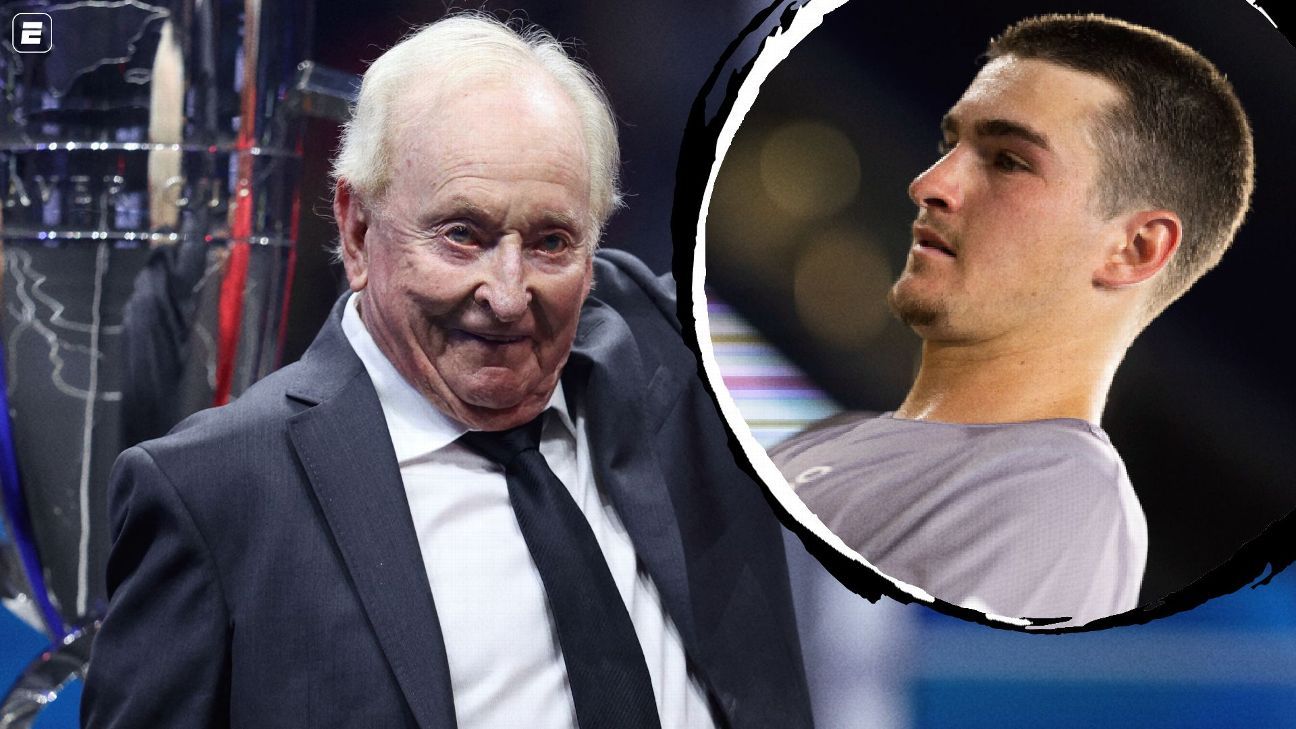 Lenda do tênis, Rod Laver se rende a João Fonseca e diz que ficou impressionado com brasileiro: ‘Pode causar muitos estragos’