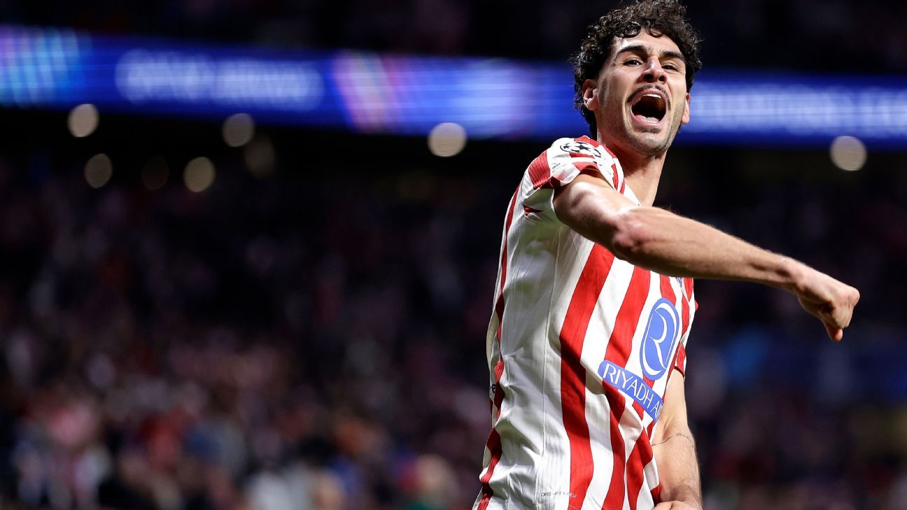 Ex-Inter faz gol importantíssimo, Atlético de Madrid atropela Brugge e vai às oitavas da Champions