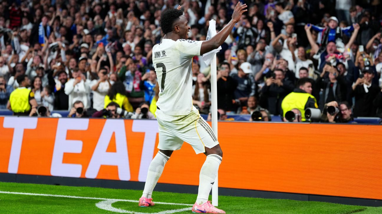 Vinicius Jr. aniquila Benfica com golaço e dança, Real Madrid vence de virada e vai às oitavas da Champions League