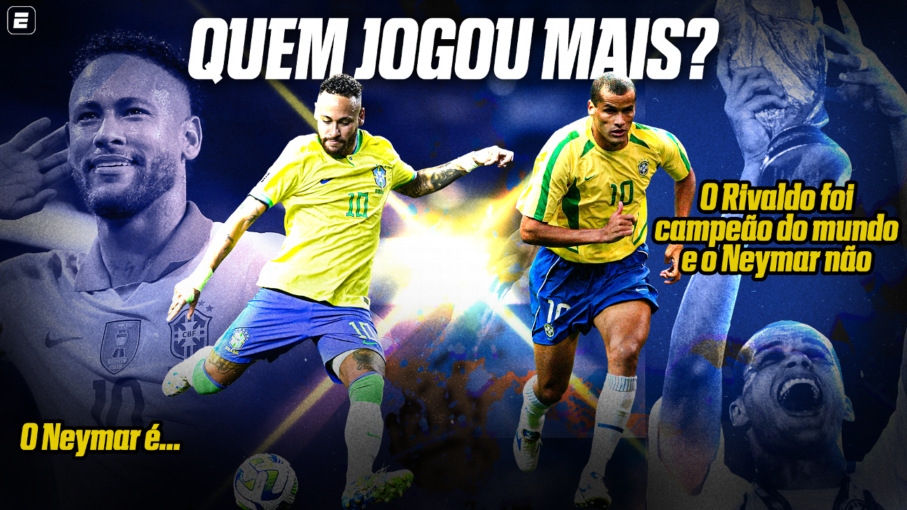 Neymar x Rivaldo: quem jogou mais no auge? ESPN ouve 100 especialistas e tem ‘resposta’