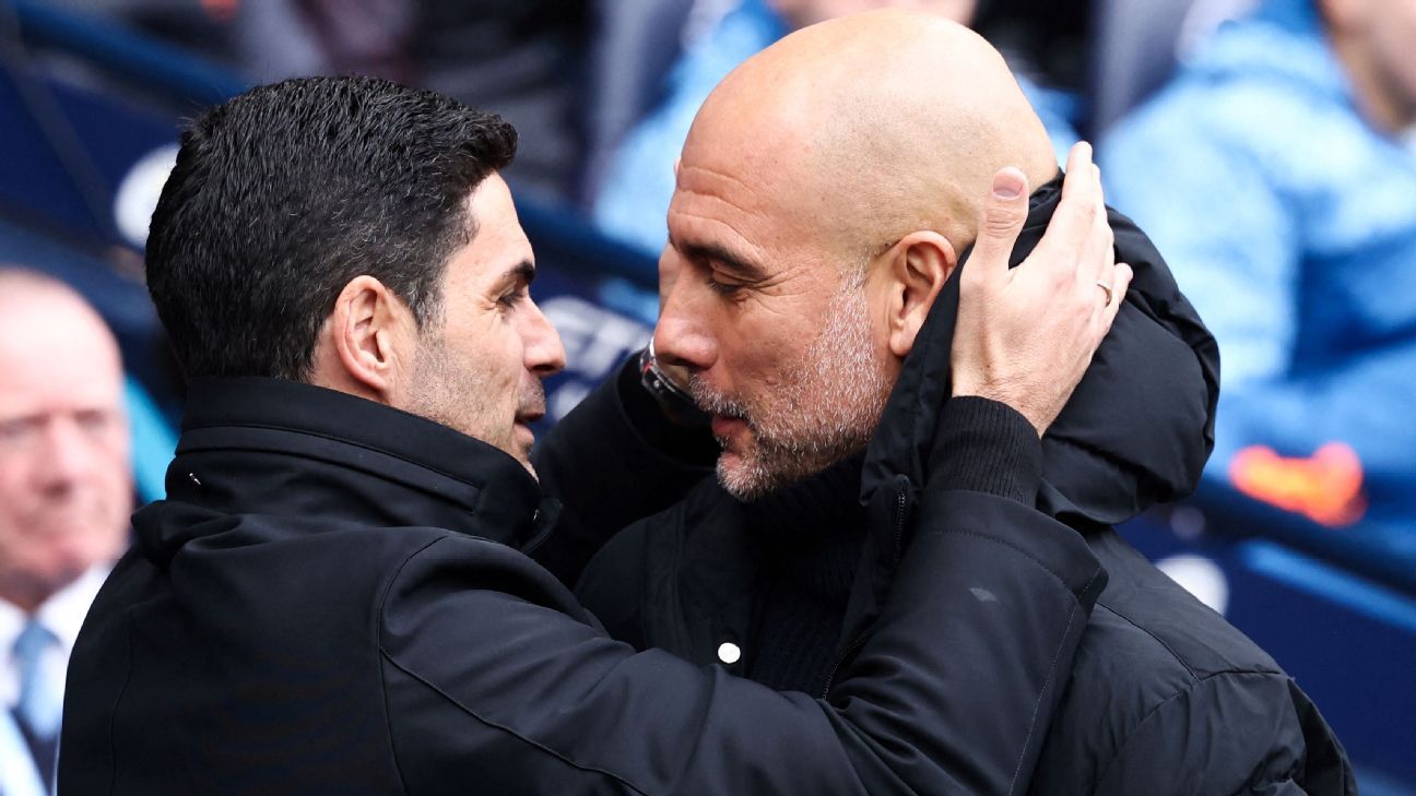 O calendário de Arsenal e City na corrida pelo título da Premier League