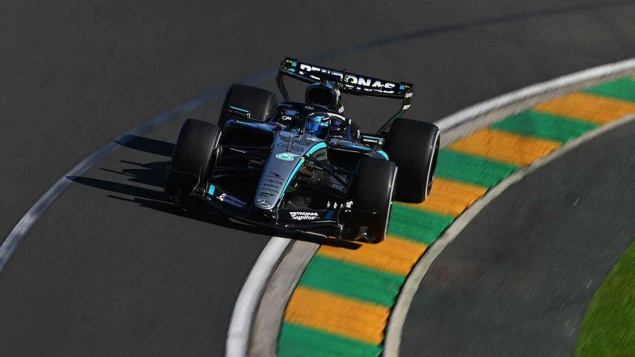 Russell é pole e lidera dobradinha da Mercedes; Bortoleto larga em 10º na Austrália