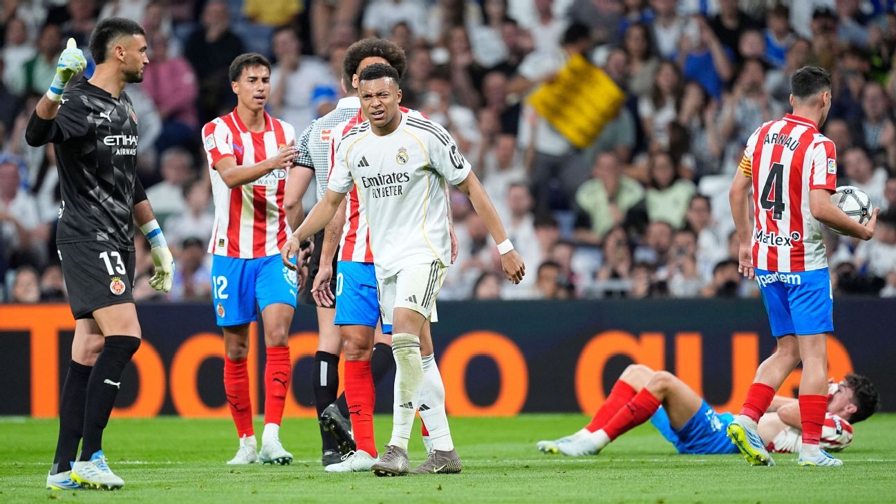 Real Madrid só empata com o Girona e fica mais distante do título de LALIGA