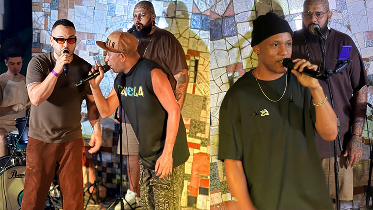 Cantor Ralf grava audiovisual no Vidigal cercado por amigos, família e grandes da música