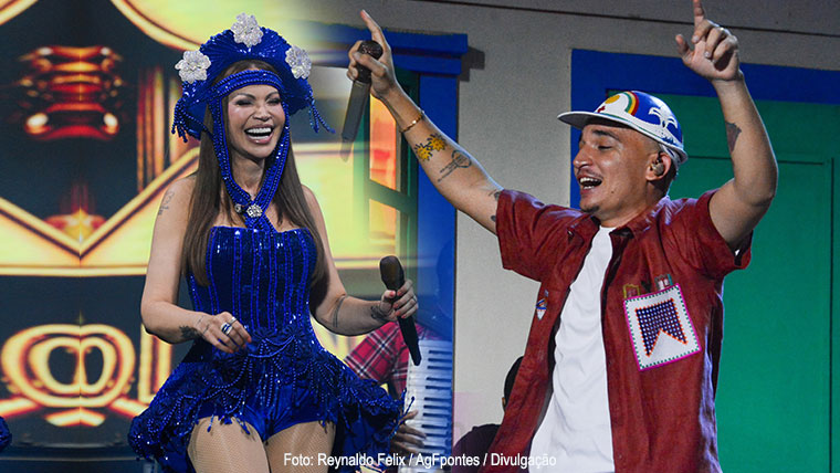 Solange Almeida e João Gomes chamaram atenção na abertura do São João de Campina Grande