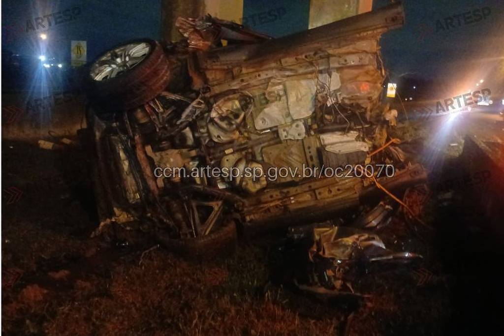 Motorista de Porsche morre após acidente na Imigrantes, em São Bernardo do Campo